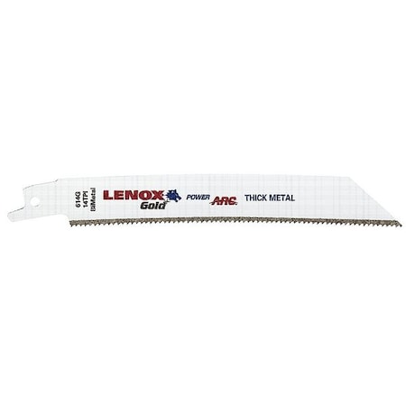 Lenox 4 in x 14 TPI Reciprocating Saw Blade Set, LENOX, 5 PK 21066414GR