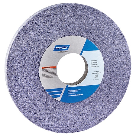 Norton Abrasives Grinding Wheel, T1, 12x3/4x3, AO, 46G, Med 66253262261