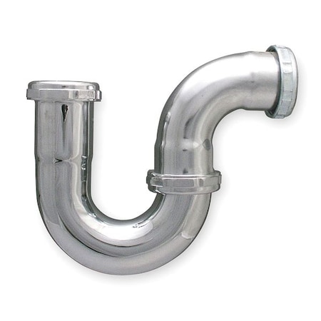 Zoro Select 1-1/2" or 1-1/4 Dia, Brass, Chrome/Brass, -, Repair Trap 1PNP1