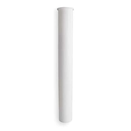 Zoro Select 1-1/2 Dia, Polypropylene, White/Plastic, Kitchen, Tailpiece 1PNY9