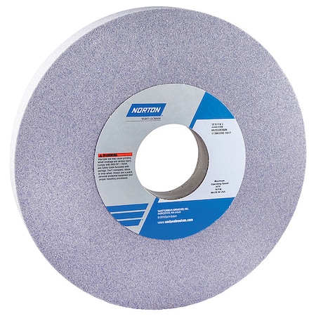 Norton Abrasives Grinding Wheel, T1, 12x1x3, AO, 46G, Med, Prpl 66253262567
