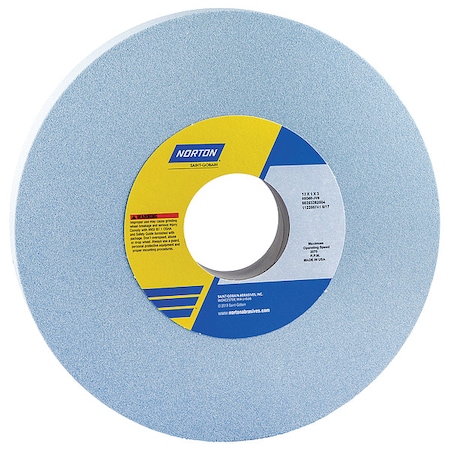 Norton Abrasives Grinding Wheel, T1, 12x1x3, CA, 60G, Med, Blue 66253262505