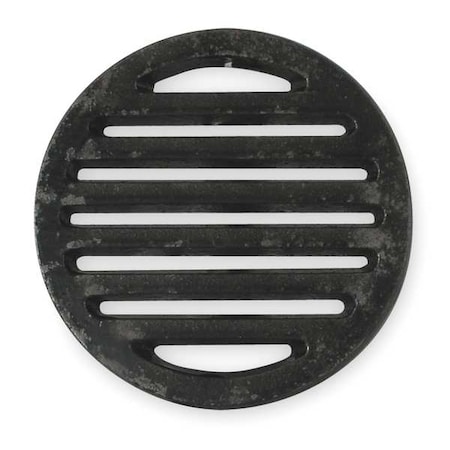 Zoro Select Shower Drain Grid, Pipe Dia 5 In, CI 1PPF2