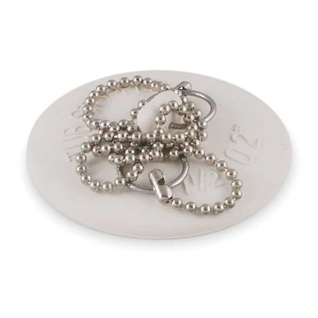 Zoro Select Stopper w/Chain, Pipe Dia 1 1/2 To 2 In 1PPJ2