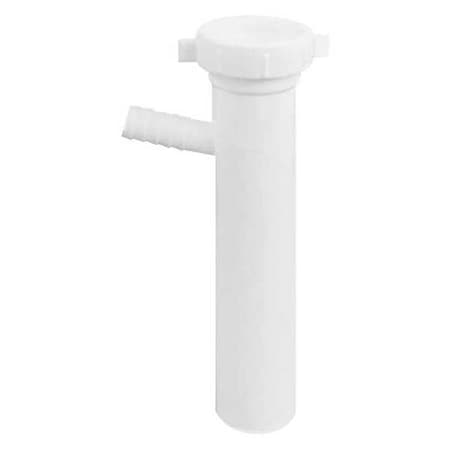 Zoro Select 1-1/2 Dia, Polypropylene, White/Plastic, Dishwasher, Tailpiece 1PPA9