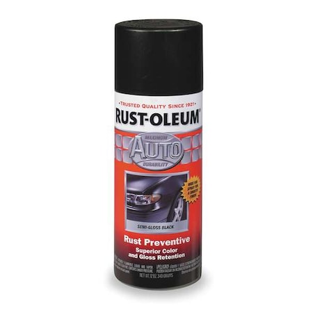Rust-Oleum Auto Body Paint, Black, 12 oz. 252465