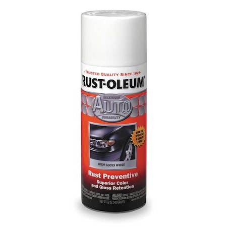 Rust-Oleum Auto Body Paint, White, 12 oz. 252468