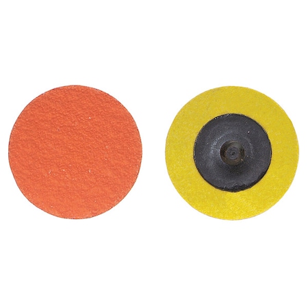 Norton Abrasives Quick Change Disc, CerAlO, 2in, 60G, TR, PK25 66261162322