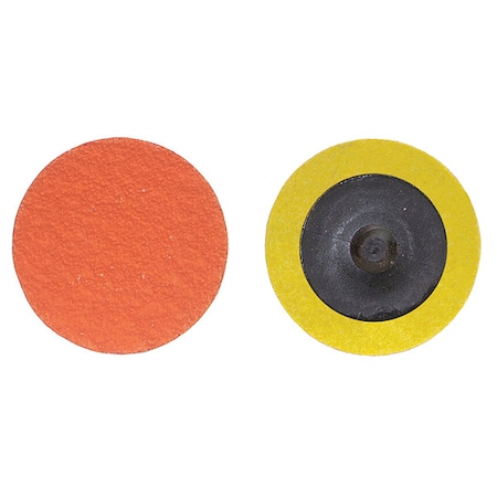 Norton Abrasives Qk Change Disc, CerAlO, 1-1/2in, 80G, PK100 66261162314