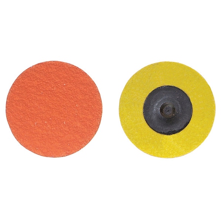 Norton Abrasives Quick Change Disc, CerAlO, 3in, 80G, TR, PK25 66261162334