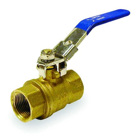 ZORO SELECT 2" FNPT Brass Ball Valve Inline 107-818-LH