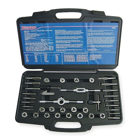 Zoro Select Tap/Die Set, 39 Pieces 1PZ49