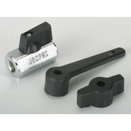 Zoro Select 1/8" FNPT Brass Ball Valve Inline 1PZA7