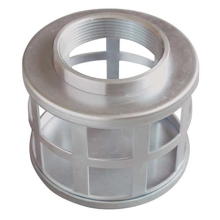 DAYTON SuctionStrainer, 7 Dia, 4 NPT, Side Sq Perf 2EHE8