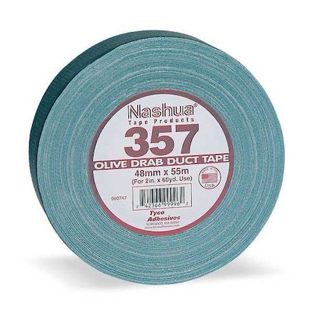 Nashua Duct Tape, Olive, 60 yd L, 2-3/4 in W 357