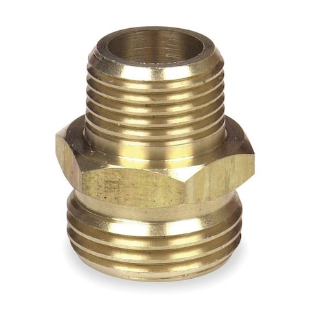 WESTWARD Hose To Pipe Adapter, Double Male 1P654