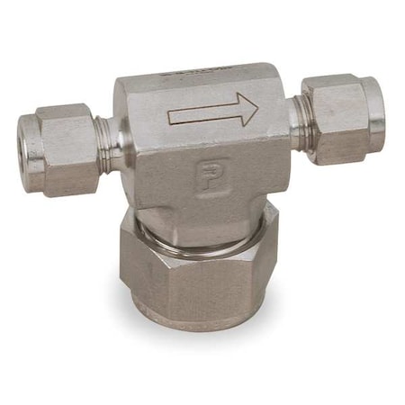 Parker Tee, SS, Comp 1/4", Comp 1/4",  4A-FT4-10-SS