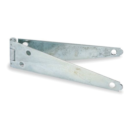 Zoro Select Strap Hinge, Steel, Full Surface Mounting, 5 1/2 in Leaf W x 1 1/4 in Leaf H, zinc plated 1RCH1