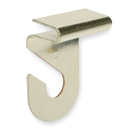 Zoro Select Suspended Ceiling Hook, Steel, Brass, PK2 1RCJ9