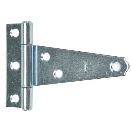 Zoro Select Tee Hinge, Steel, 27/32 in Leaf W x 2 1/4 in Leaf H, zinc plated 1RCR8