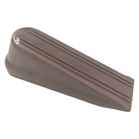 Zoro Select Door Wedge, Plastic, Brown, 4 In. L 1RCU4