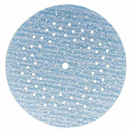 Norton Abrasives Hook-and-Loop Sanding Disc, 5" Dia, Multi-Hole, Ceramic Alumina, P320 Grit, Coated Type 07660703217