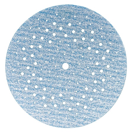 Norton Abrasives Hook-and-Loop Sanding Disc, 5" Dia, Multi-Hole, Ceramic Alumina, P100 Grit, Coated Type 07660703222