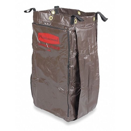 Rubbermaid Commercial Replacement Bag, Brown, Vinyl FG619300BRN