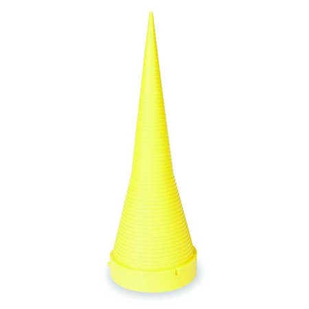 Zoro Select Measuring Cone, 17 1/2 In Tall, Yellow 1RGZ9
