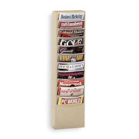 Durham Mfg Magazine Wall Display, Tan 402-75