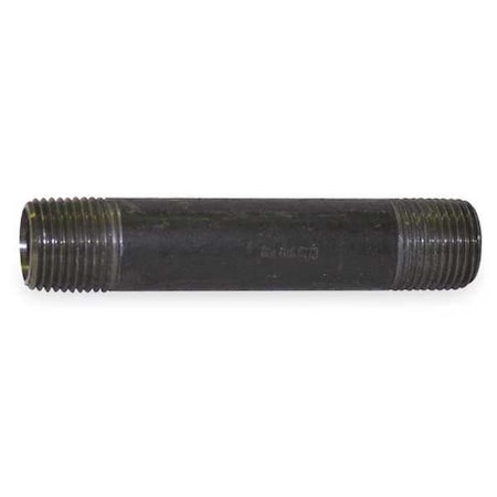 Zoro Select 1/2" x 6" Black Pipe Nipple Sch 160 82410