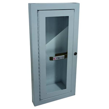 Zoro Select Fire Extinguisher Cabinet, Semi Recessed, 26 3/4 in Height, 10 lb 1RK38