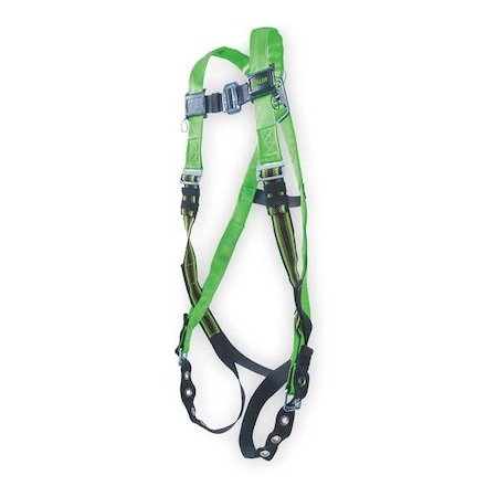Honeywell Miller Duraflex Python(R) Full Body Harness, 2XL, 400 lb., Mating Chest/ Tongue Leg Straps, Back D-Ring P950-4/XXLGN