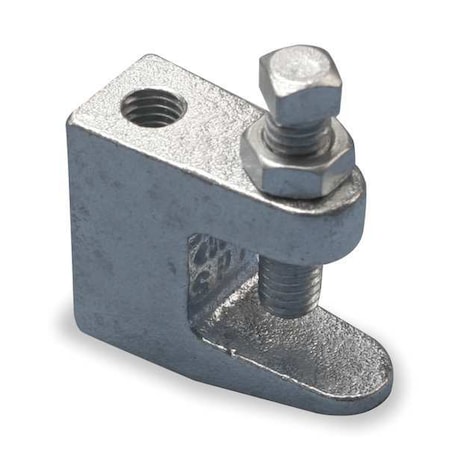 NVENT CADDY Beam Clamp, C-Clamp, For 3/8 in Threaded Rod, Electro-Galvanized Cast Iron, 500 lb Load Capacity 3000037EG