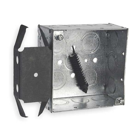 Raco Electrical Box, 30.3 cu in, Square Box Type, 2 Gangs, Steel, Square Shape 238