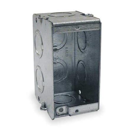 RACO Electrical Box, 15.5 cu in, Masonry Box, 1 Gangs, Steel 688