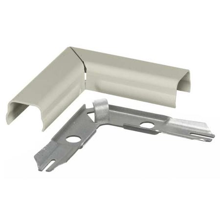 Hubbell Wiring Device-Kellems Flat Elbow, 90 deg., Ivory, Steel, Elbows HBL511IV