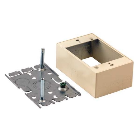 Hubbell Wiring Device-Kellems Switch and Receptacle Box, Ivory HBL5744SIVA