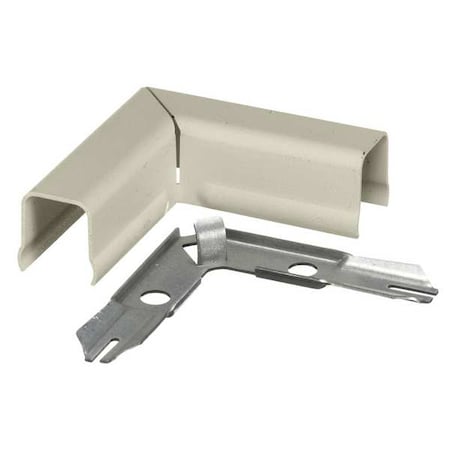 Hubbell Wiring Device-Kellems Flat Elbow, 90 deg., Ivory, Steel, Elbows HBL711IVA