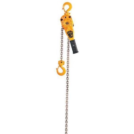 HARRINGTON Lever Chain Hoist, 2,000 lb Load Capacity, 10 ft Hoist Lift, 1 1/8 in Hook Opening LB010-10