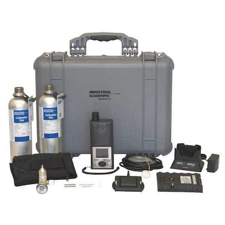 Industrial Scientific MX6 iBrid Multi-Gas Detector, Audible, Vibrating, Visual, LCD, 36 hr Battery Life MX6KIT-K123R211