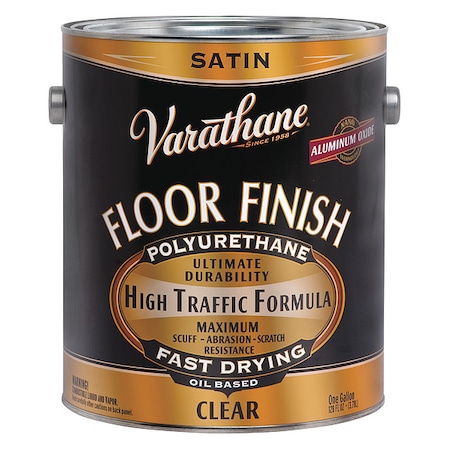 Varathane Floor Finish, Crystal Clear, Satin, 1 gal. 130231 | Zoro
