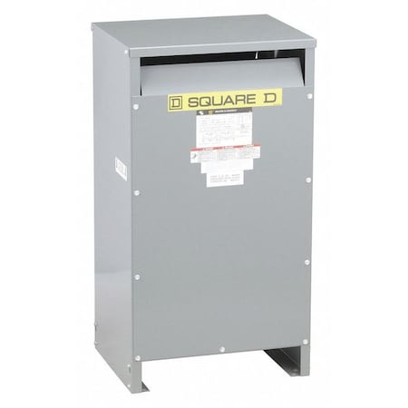 Square D Low Voltage Distribution Transformer, 25 kVA, NEMA 2, 120/240V AC, 240/480V AC EE25S3H
