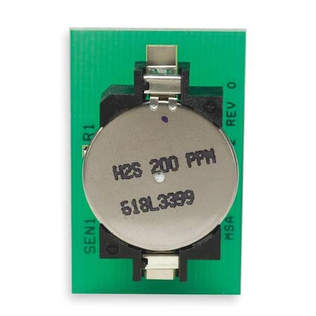 Msa Safety Replacement Sensor, H2S, For Solaris 10046945