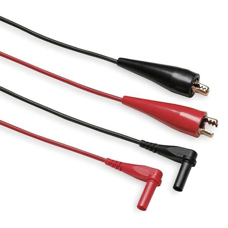Fluke Automotive Test Lead Set, CAT I 30V, 60", Silicone, Black, Red Fluke-TL28A