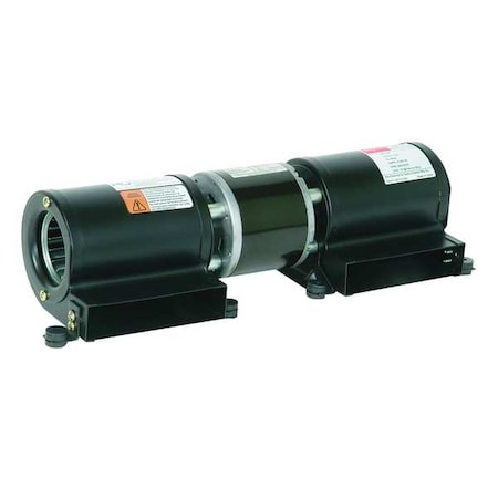 Dayton Rectangular OEM Blower, 3200 RPM, 1 Phase, Direct Drive, Steel 1TDU7