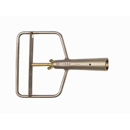 Ampco Safety Tools 9" Mop Holder, Yellow, Aluminum M-1286