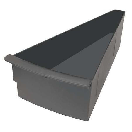 Durham Mfg Polypropylene Rotary Bin Pan, 4 1/2 in H x Gray 15007-95