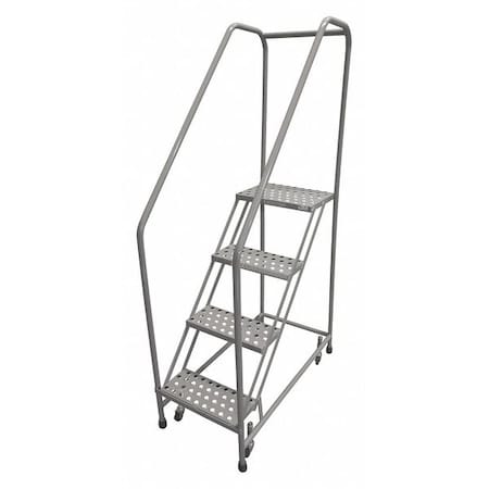 Cotterman 70 in H Steel Rolling Ladder, 4 Steps, 450 lb Load Capacity 1204R1820A6E12B3C1P6