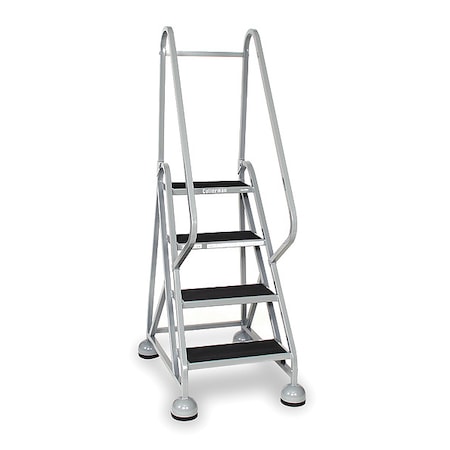 Cotterman 66 in H Steel Rolling Ladder, 4 Steps, 450 lb Load Capacity ST-401 A2 C1 P5